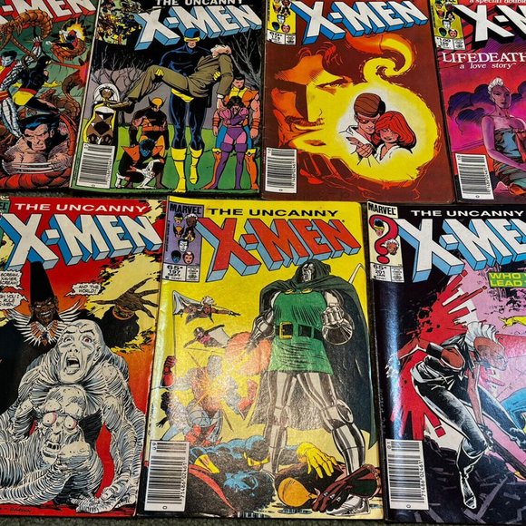 5 Marvel Uncanny X-MEN Comic Lot #158, 163, 293, 205, 207 Wolverine, Phoenix - Picture 2 of 6